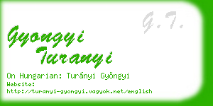 gyongyi turanyi business card